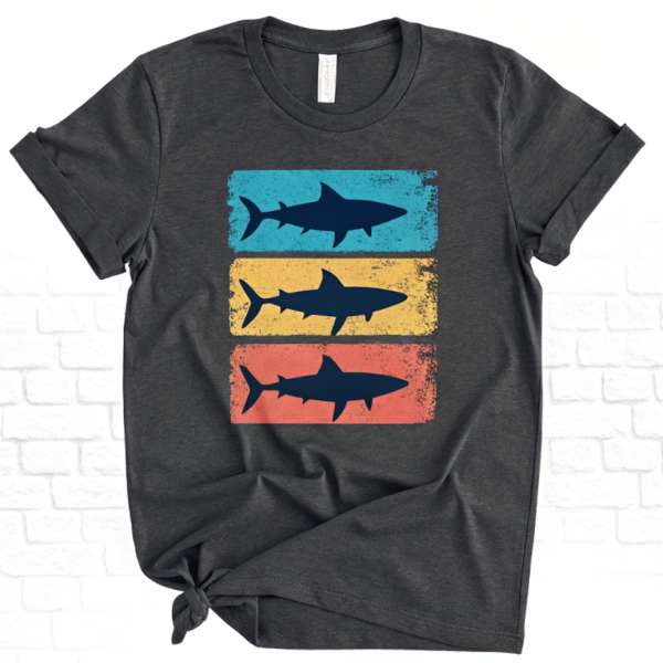Retro Shark Silhouette Tee