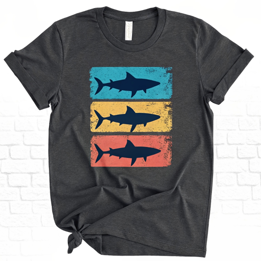 Retro Shark Silhouette Tee